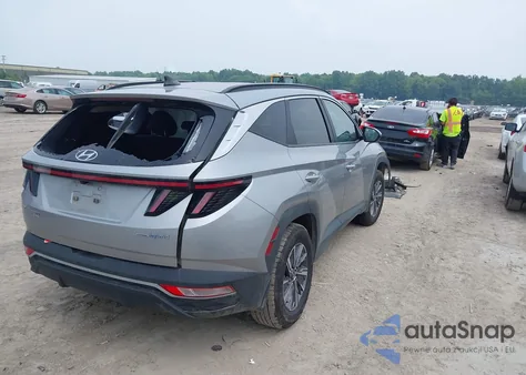 2022 Hyundai Tucson Hybrid Blue из США, поврежденный, VIN KM8JBCA1XNU077977